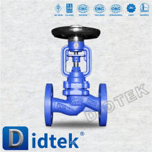 DIN Didtek GG25 DN20 PN16 Joint en fonte de soufflet Globe Valve